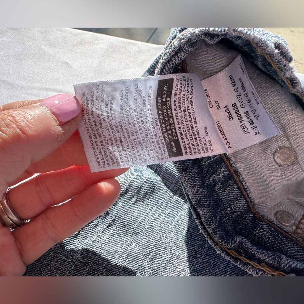 Denizen from Levi's Men's Blue Jeans-DISTRESSED - Picture 12 of 16